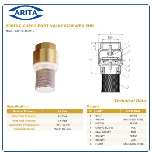 Cấu tạo Rọ bơm đồng Arita ARF-1014SE(F1)