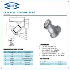 Cấu tạo Y lọc Arita ARF-805FE(J)