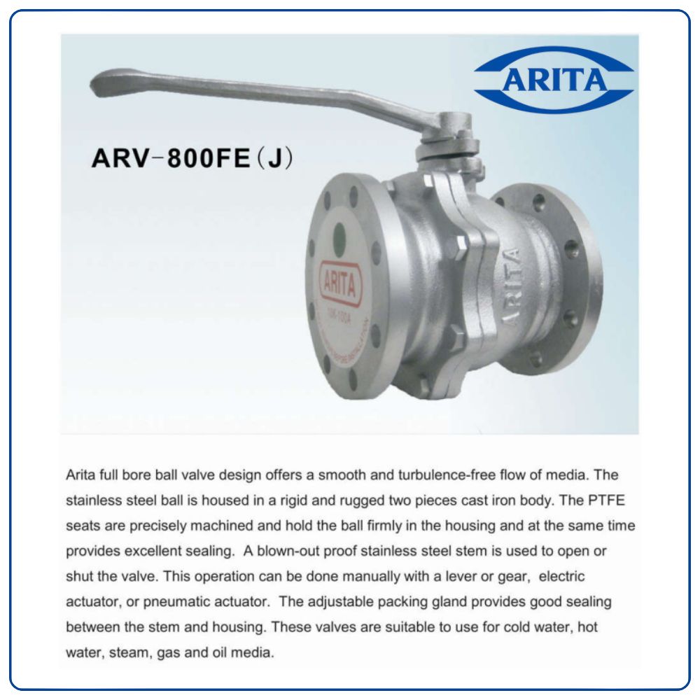 Van bi gang tay gạt Arita ARV-800FE(J)